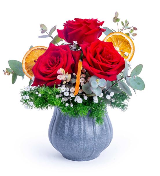 My Roses Üçlü Gül Aranjmanı